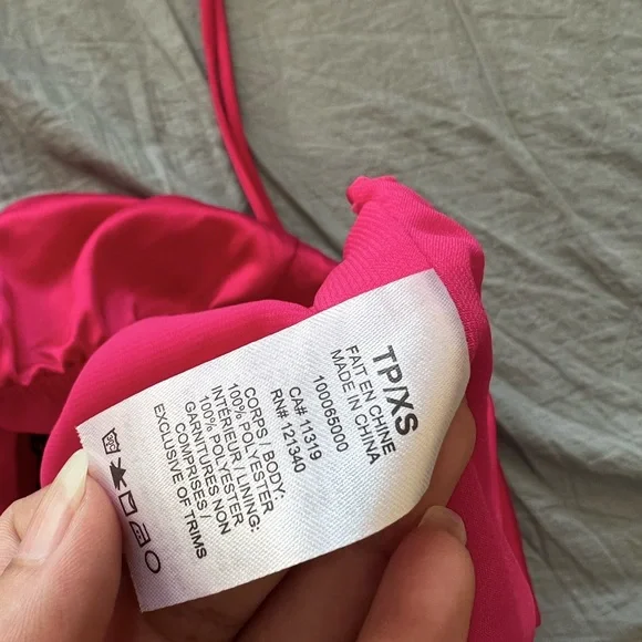 2 for 30)Pink satin cami in size extra small - Picture 8 of 8